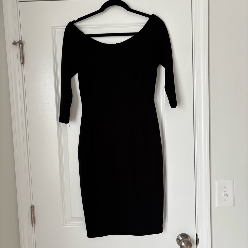 Lulu's Classic Black Long Sleeve Dress